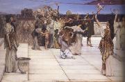 Alma-Tadema, Sir Lawrence A Dedication to Bacchus (mk23) Sweden oil painting artist